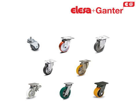 Роллерҳо ва чархҳо Elesa+Ganter 